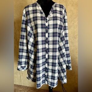Catherine’s Plaid Top Size 1X